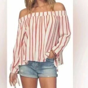 Striped Off-Shoulder Top